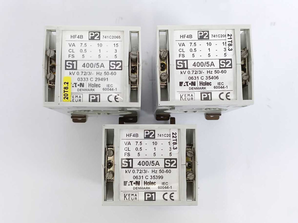 Eaton Holec 741C2065 HF4B Current Transformer 400/5A Batch 3pcs.