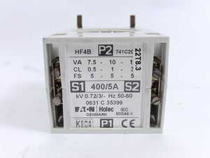 Eaton Holec 741C2065 HF4B Current Transformer 400/5A Batch 3pcs.