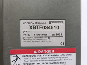 Schneider / Telemecanique XBTF034510 Modicon Touch Screen Panel 24V