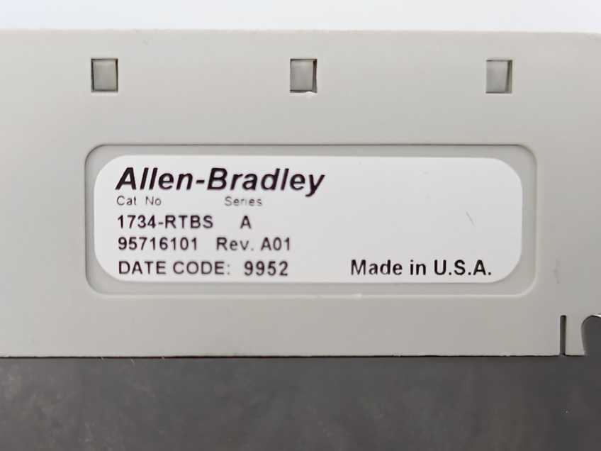AB 1734D-IB8XOB8ES PLC Module/Rack w/ 5x 1734-RTBS