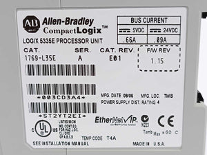 AB 1769-L35E Ser. A LOGIX 5335E Processor Unit