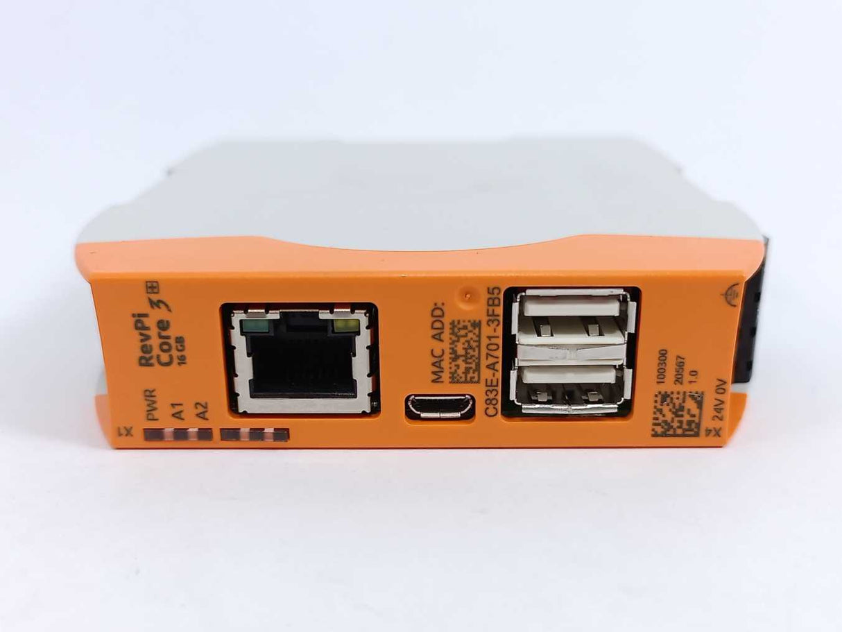Kunbus PR100300 Revolution Pi 16GB PLC Expansion Module 24 V/DC