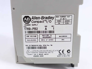AB 1769-PB2 Ser. A Compact I/O Power Supply 24VDC