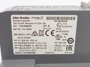 AB 1734-AENTR Ser. B FW. 5.015 POINT I/O Dual Port Network Adaptor