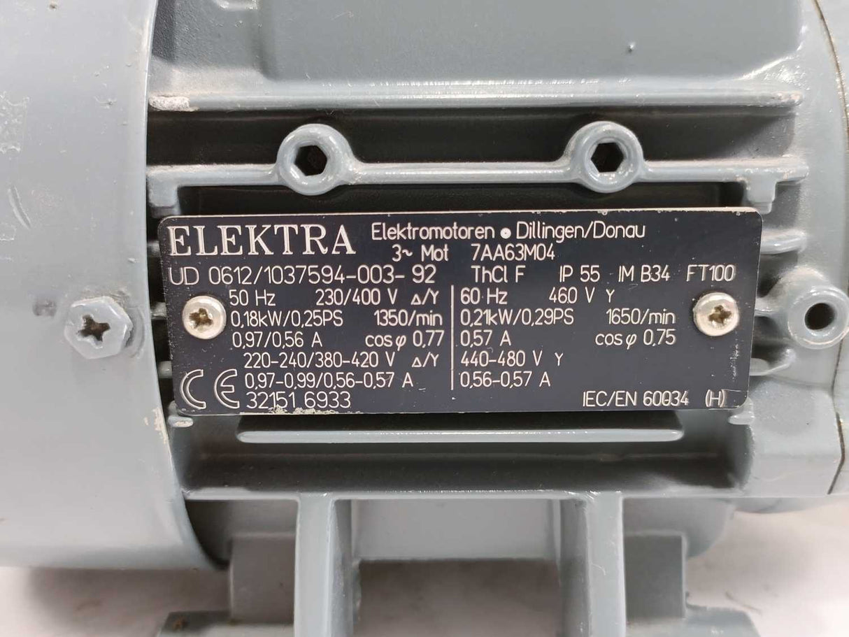 Elektra 7AA63M04 Hydraulic Power Motor Unit