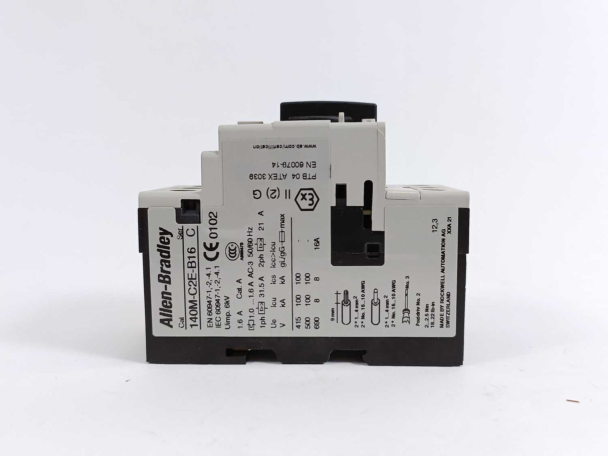 AB 140M-C2E-B16 Ser. C. Motor Protection Circuit Breaker,  1-1,6 A
