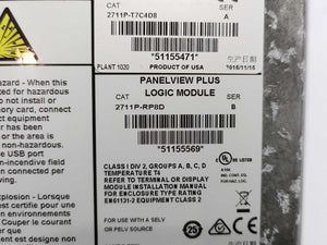AB 2711P-RDT7C Ser. D, W: 2711P-T7C4D8, Ser. A Panelview Plus 700