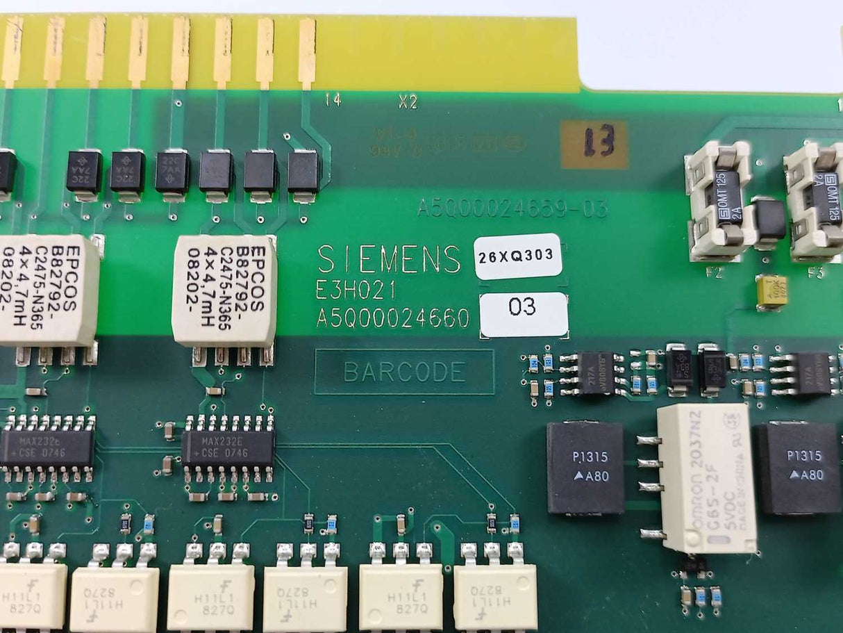 Siemens E3H021 A5Q00024660 Network Communication Card
