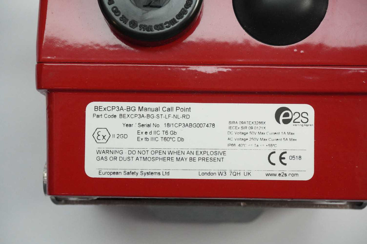 e2s BEXCP3A-BG-ST-LF-NL-RD BExCP3A-BG Manual Call Point