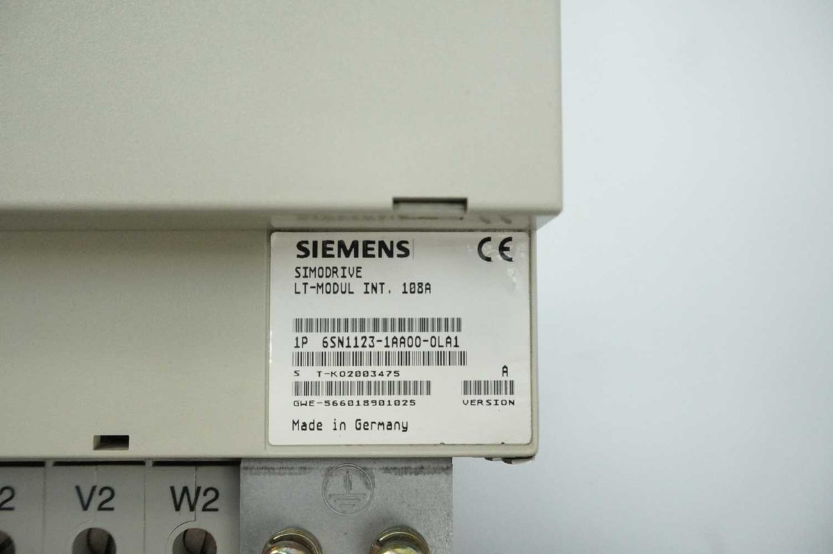 Siemens 6SN1123-1AA00-0LA1 SIMODRIVE LT-MODUL INT. 108A