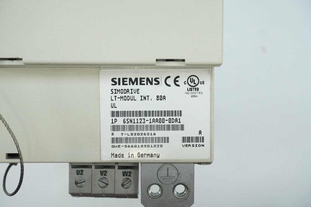 Siemens 6SN1123-1AA00-0DA1 Simodrive Power Module, Ver.A