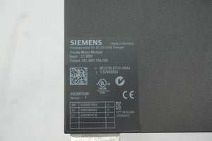 Siemens 6SL3120-2TE21-8AA3 A500675493 Frequency Converter 600VDC