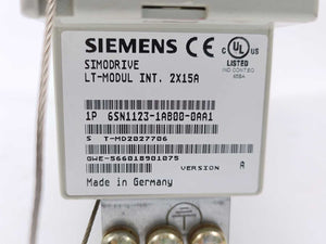Siemens 6SN1123-1ABO0-0AA1 Simodrive LT-Modul INT, 2X15A