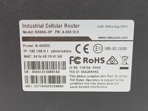 Robustel A.003.013 R3000-3P Industrial Cellular Router