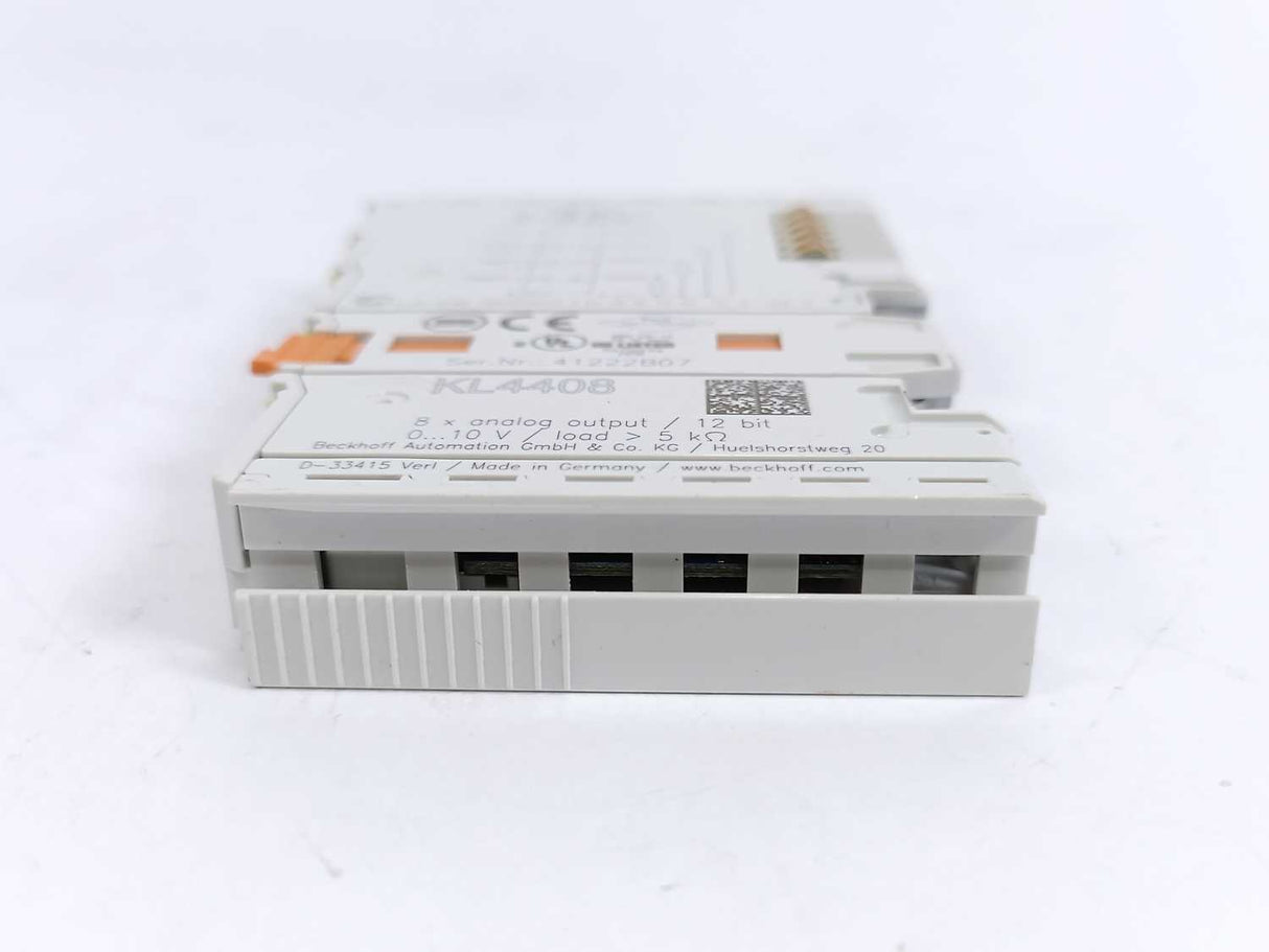 Beckoff KL4408 Bus Terminal, 8-channel Analog Output, Voltage, 0…10 V