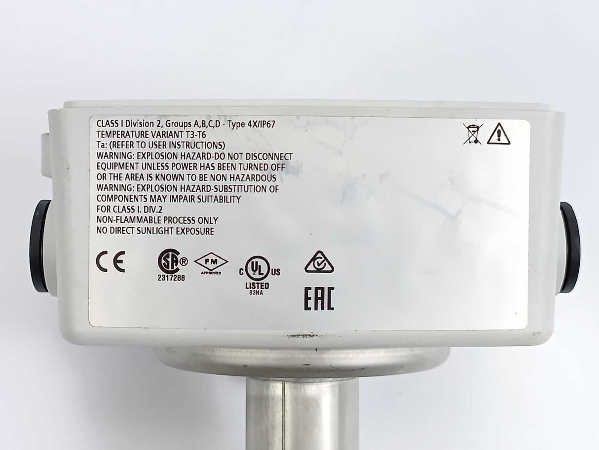 Siemens 7ME6110-2DA20-2AA1-Z Electromagnetic Flow Sensor