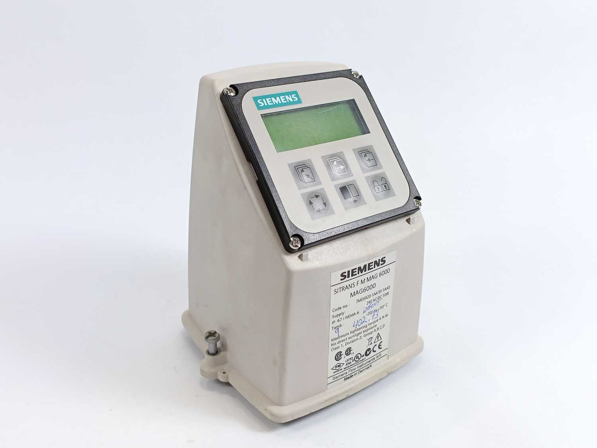 Siemens 7ME6920-1AA30-1AA0 MAG 6000 Transmitter, For Spare Parts