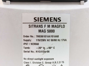 Siemens 7ME6910-1AA10-1AA0 MAG 5000 Transmitter, For Spare Parts