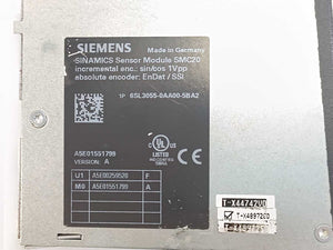Siemens 6SL3055-0AA00-5BA2 Simatics S120 Sensor Module SMC20