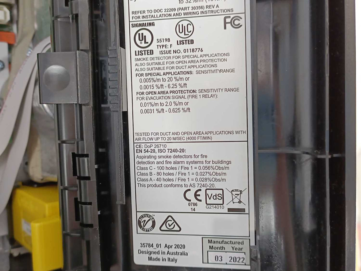 Vesda VEP-A00-P Aspirating Smoke Detector, VESDA-E VEP