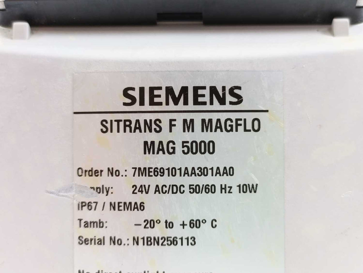 Siemens 7ME6910-1AA30-1AA0 MAG 5000 Transmitter