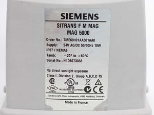 Siemens 7ME6910-1AA30-1AA0 MAG 5000 Transmitter, For Spare Parts
