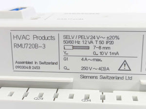 Siemens RMU720B-3 Universal Controller