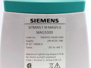 Siemens 7ME6910-1AA30-1AA0 MAG 5000 Transmitter