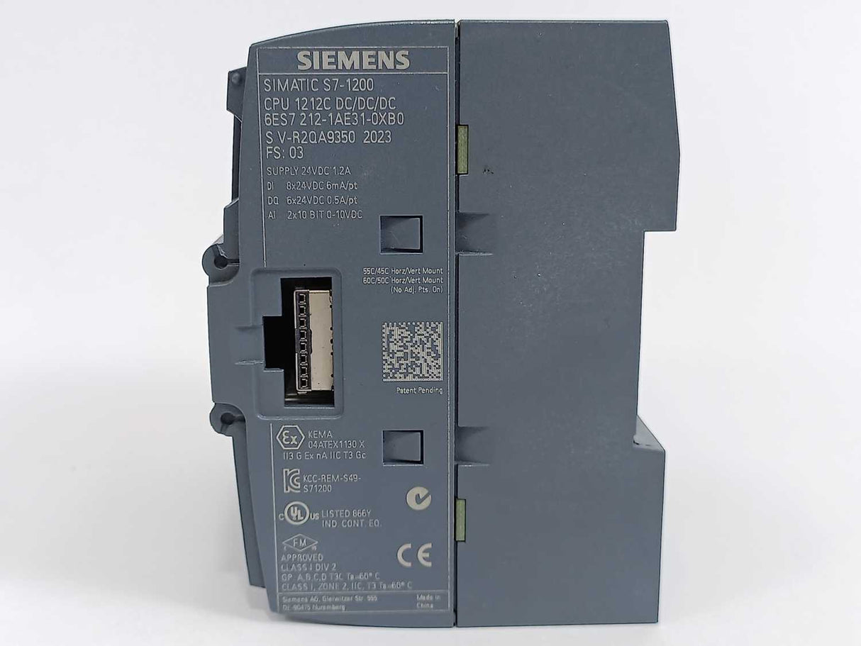 Siemens 6ES7212-1AE31-0XB0 S7-1200 Simatic Controller