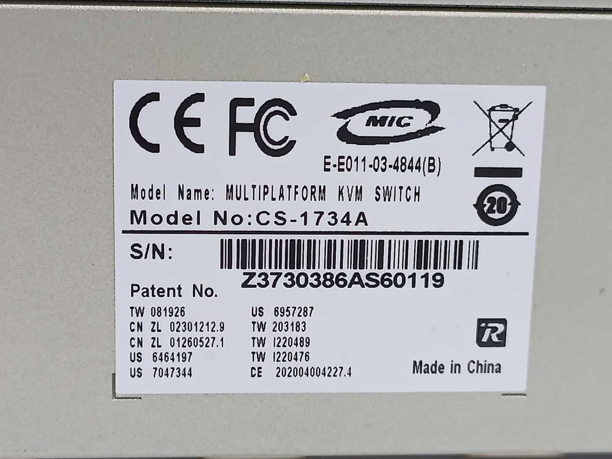 ATEN CS-1734A MultiPlatform KVMP Switch Console