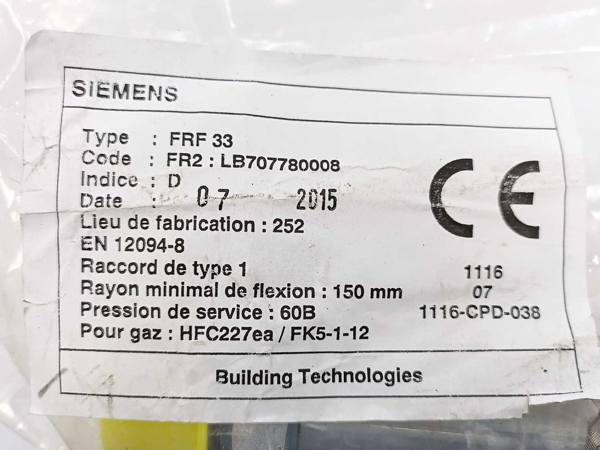 Siemens 1116-CPD-038 FRF33, FR2: LB707780008, 60Bar.