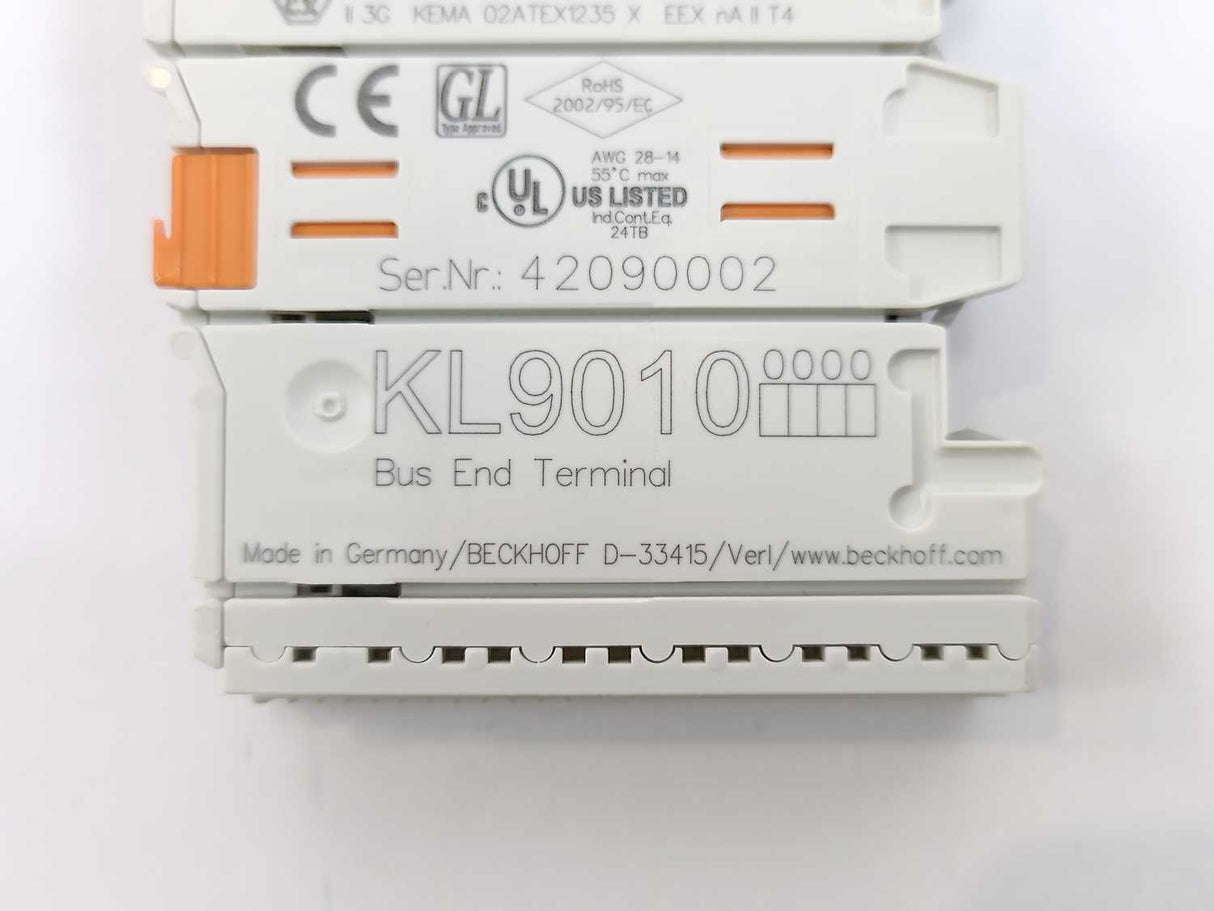 Beckhoff KL9010 Bus End Terminal Batch 5pcs.