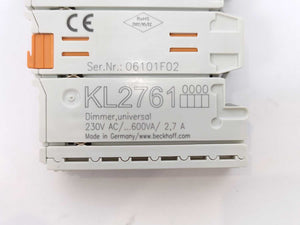 Beckhoff KL2761 Universal Dimmer Bus Terminal, 80...230V AC/ .... 600 W