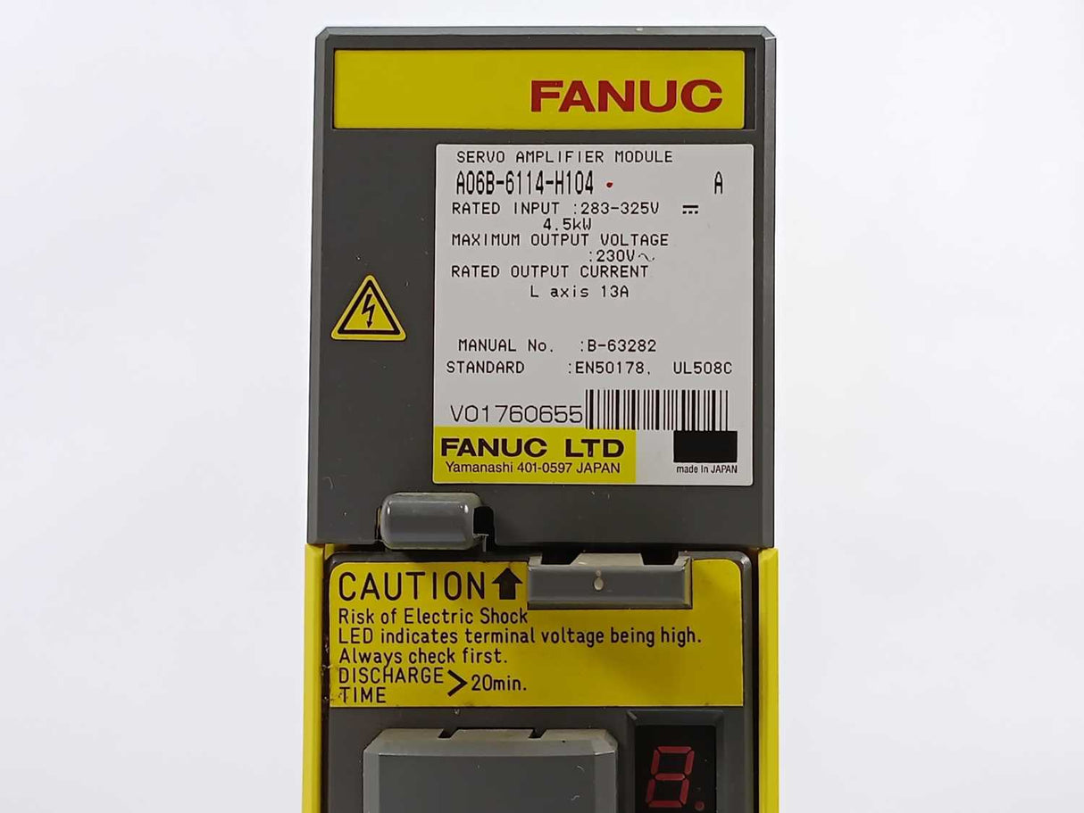 Fanuc A06B-6114-H104 Servo Amplifier Module 4.5kW