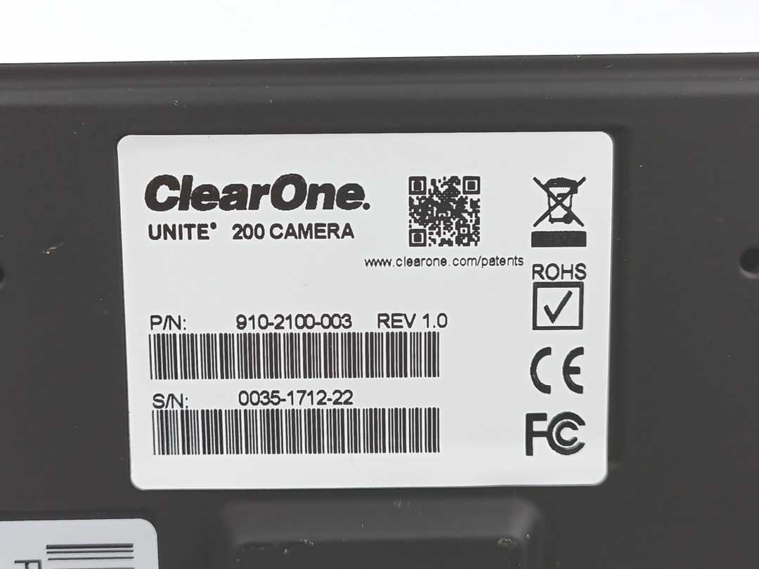 ClearOne 910-2100-003 UNITE 200 PTZ Conference Camera