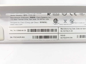 CISCO 74-115968-04 C0 CS-TOUCH10 V04 TelePresence Touch 10