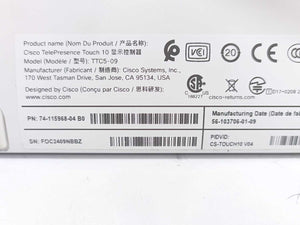 CISCO 74-115968-04 B0 TelePresence Touch 10 Display Controller