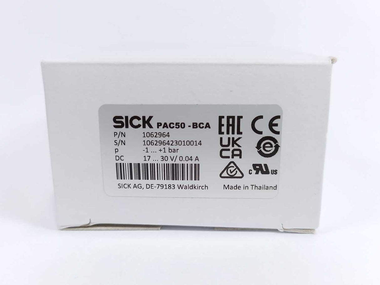 SICK 1062964 PAC50-BCA Pressure Sensor