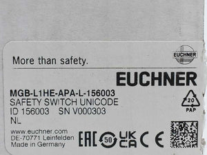 Euchner MGB-L1HE-APA-L-156003 156003 Safety Switch Unicode Locking Set