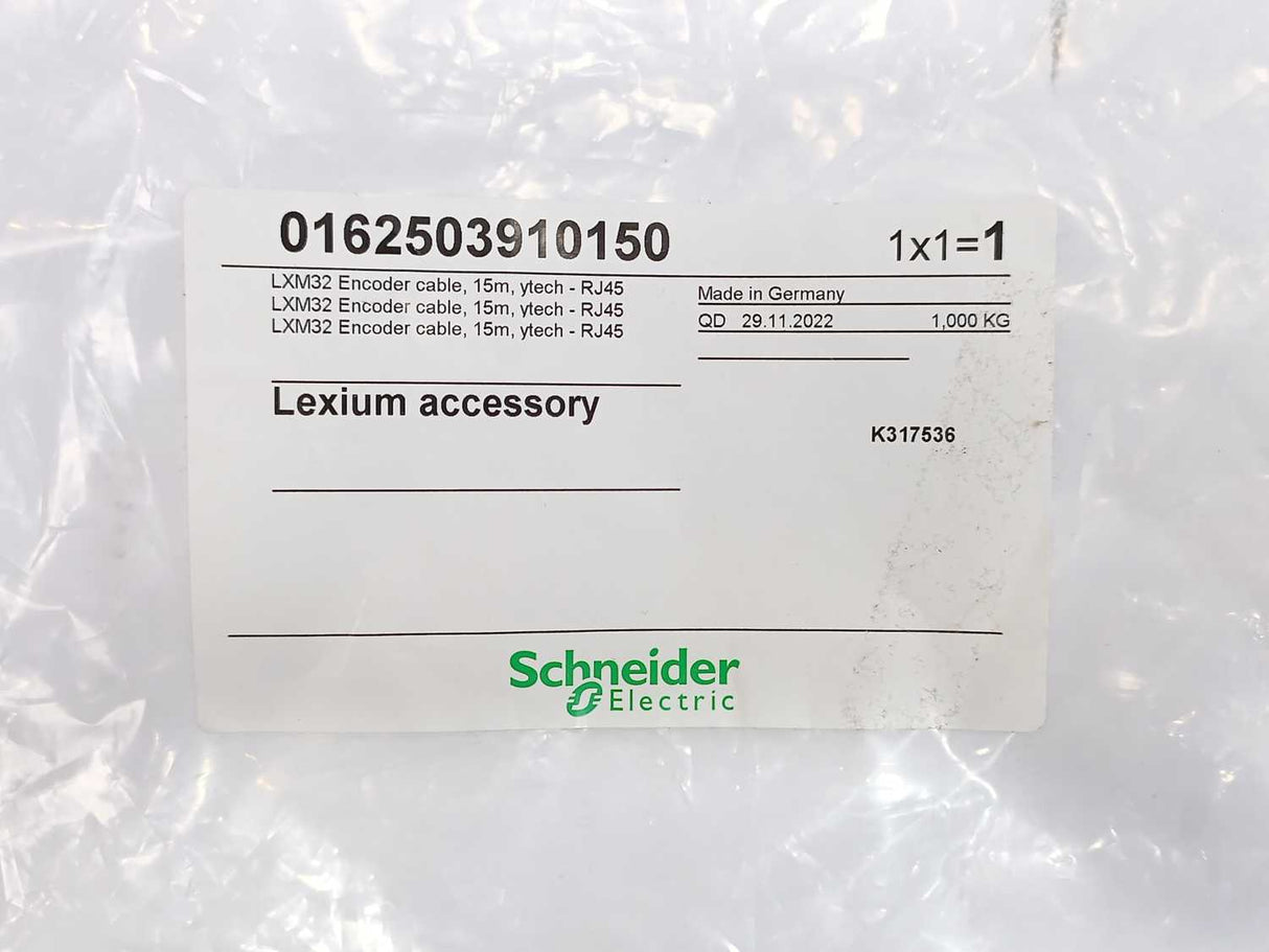Schneider Electric 0162503910150 LXM32 Encoder Cable 15m ytech - RJ45