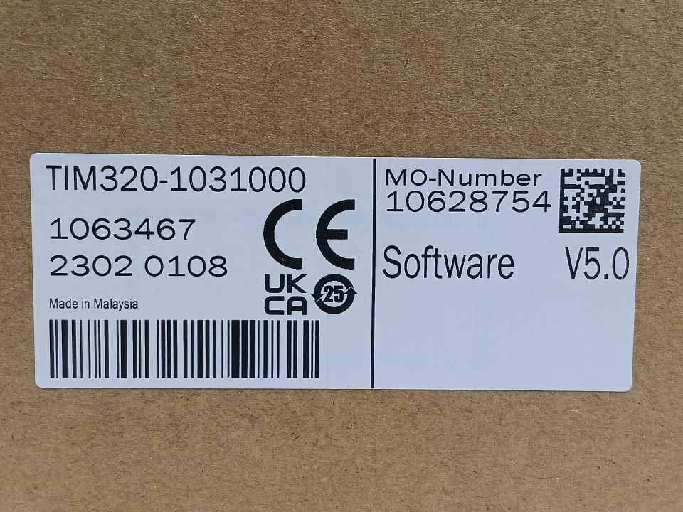 SICK 1063467 TIM320-1031000 Lidar Sensor