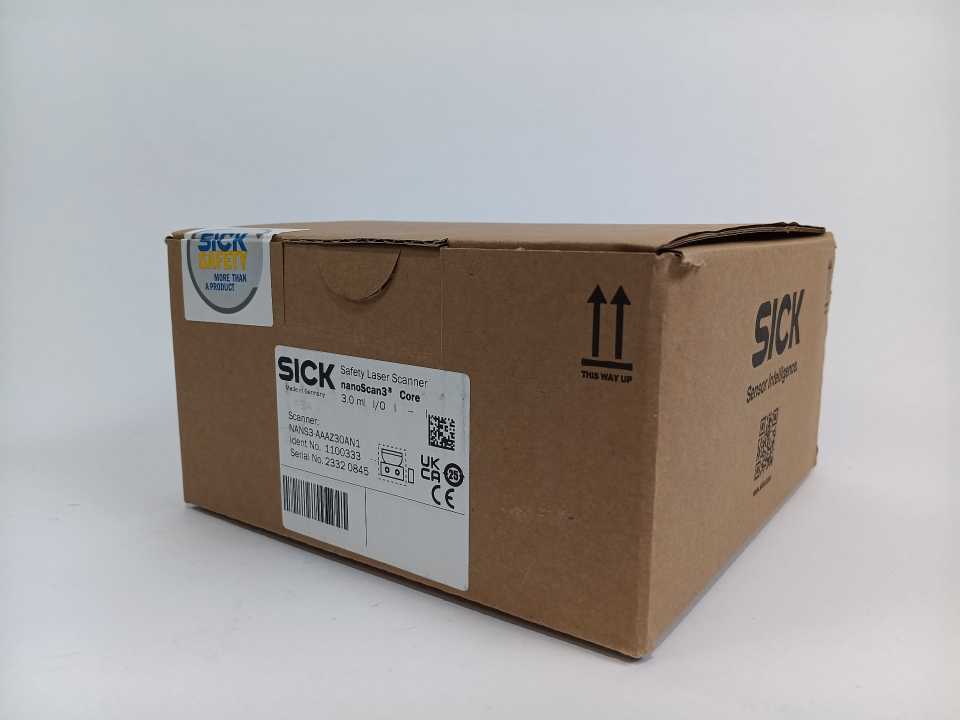SICK 1100333 nanoScan3 Core Safety Laser Scanner