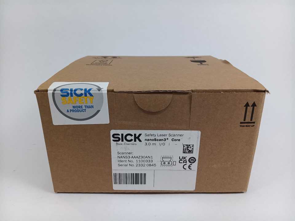 SICK 1100333 nanoScan3 Core Safety Laser Scanner