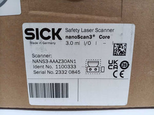 SICK 1100333 nanoScan3 Core Safety Laser Scanner