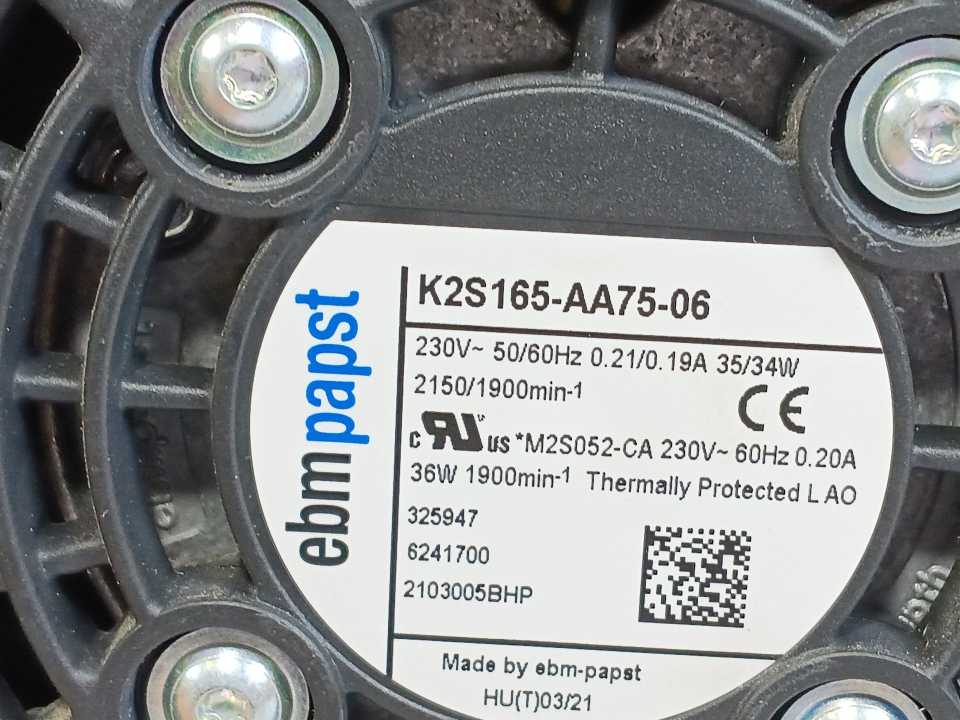Rittal SK 3240.100 Centrifugal Fan / Blower K2S165-AA75-06