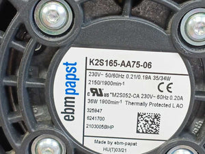 Rittal SK 3240.100 Centrifugal Fan / Blower K2S165-AA75-06