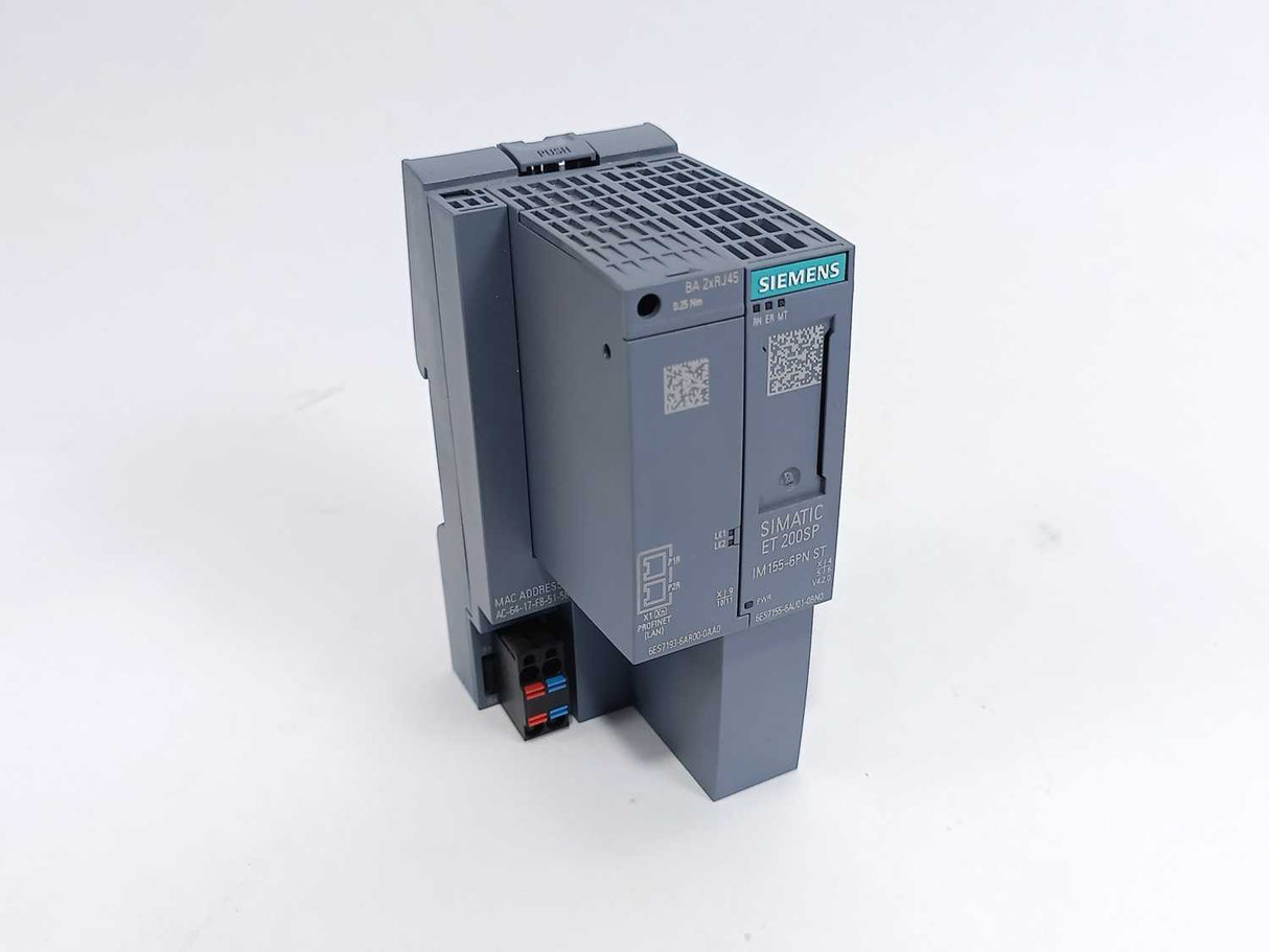 Siemens 6ES7 155-6AU01-0BN0 SIMATIC ET 200SP Interface w/ 6ES7193-6AR00-0AA0