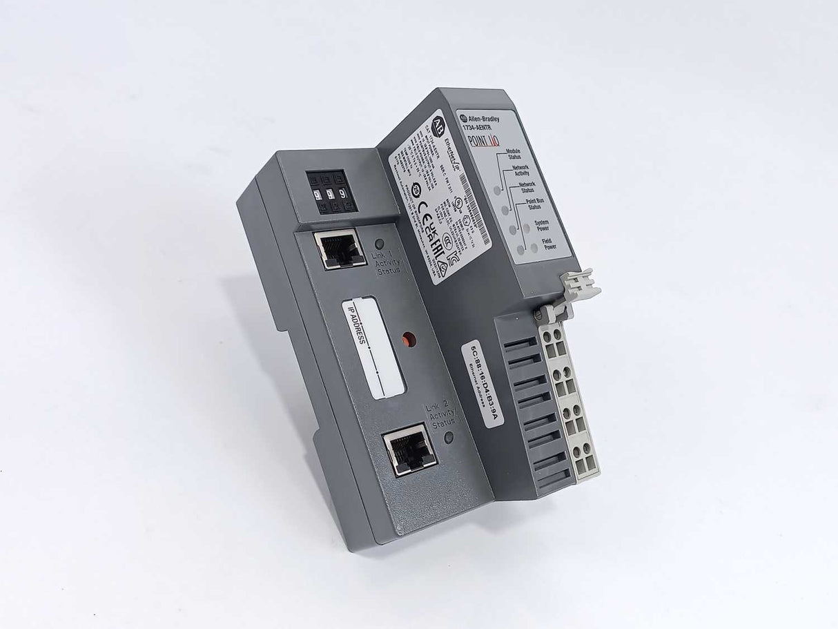 AB 1734-AENTR Series C POINT I/O EtherNet/IP Adapter w/ 1734-RTB Ser. A