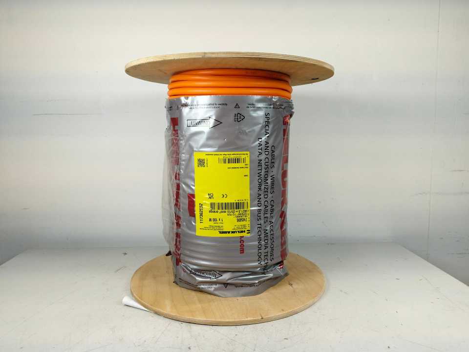 HELUKABEL 74506 TOPSERV 113 PUR (4G1,5 + (2x1)) mm² Orange Cable. 100m Spool