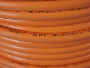 HELUKABEL 74506 TOPSERV 113 PUR (4G1,5 + (2x1)) mm² Orange Cable. 200m Spool